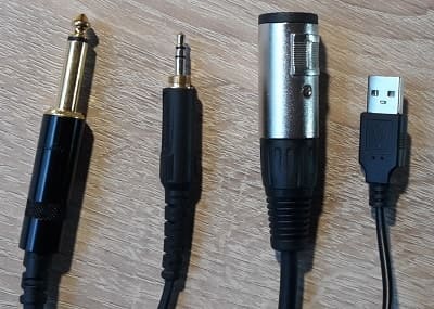 Kabel für Mikrofone mit verschiedenen Schnittstellen