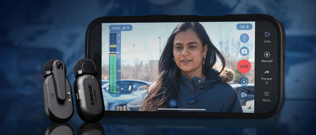 Shure MoveMic und MoJo App von Haivision als Kooperation