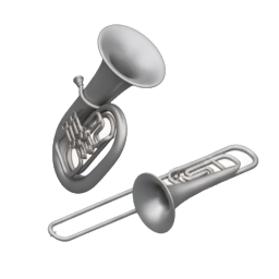 Tuba und Posaune Icon