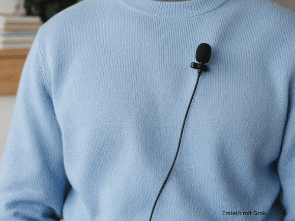 Ansteckmikrofon Lavalier Mikrofon am Pullover
